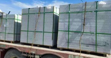 濮阳 芝麻白花岗岩地铺石装车日常