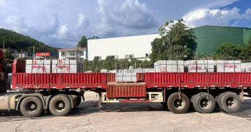 濮阳 芝麻灰花岗岩地铺石出货日常