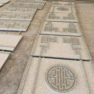 濮阳 白麻花岗岩外墙立面雕刻板