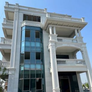 濮阳 白麻花岗岩别墅外墙干挂效果展示