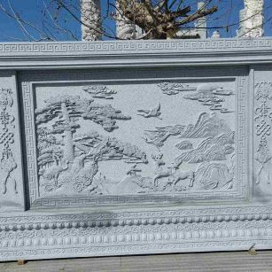 濮阳 芝麻白大型照壁，屏风，影壁