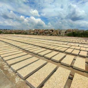 濮阳 黄金麻荔枝面花岗岩石材地铺石防护中