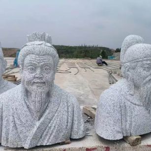 濮阳 白麻花岗岩石材人物立体雕刻