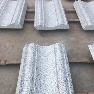 濮阳 白麻花岗岩光面别墅线条