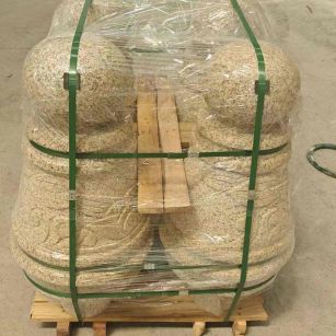 濮阳 黄金麻异形定制雕花——棒棒糖挡车柱