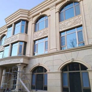 濮阳 黄金麻花岗岩别墅外墙干挂