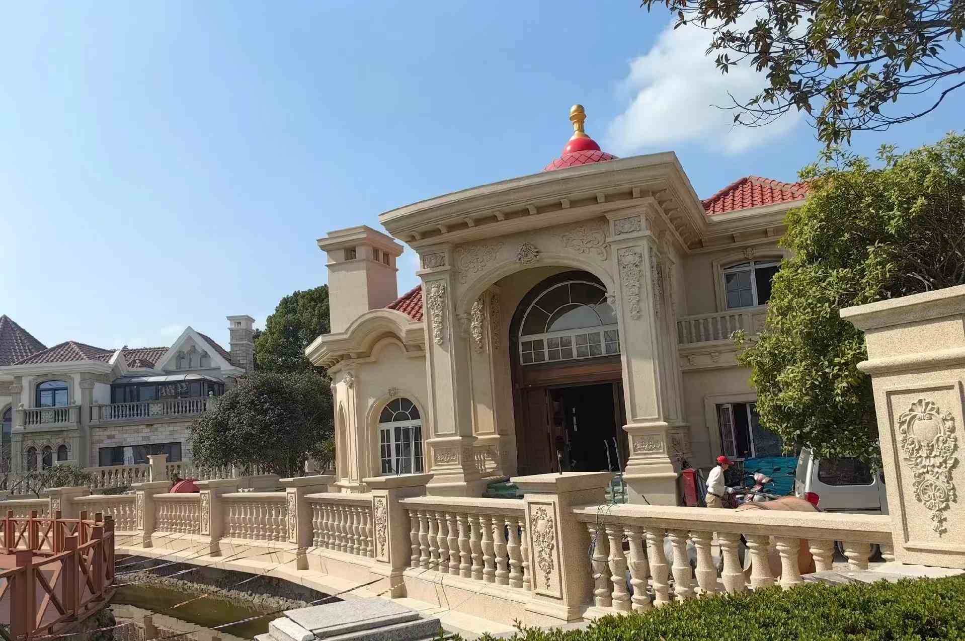 濮阳 黄金麻花岗岩欧式别墅