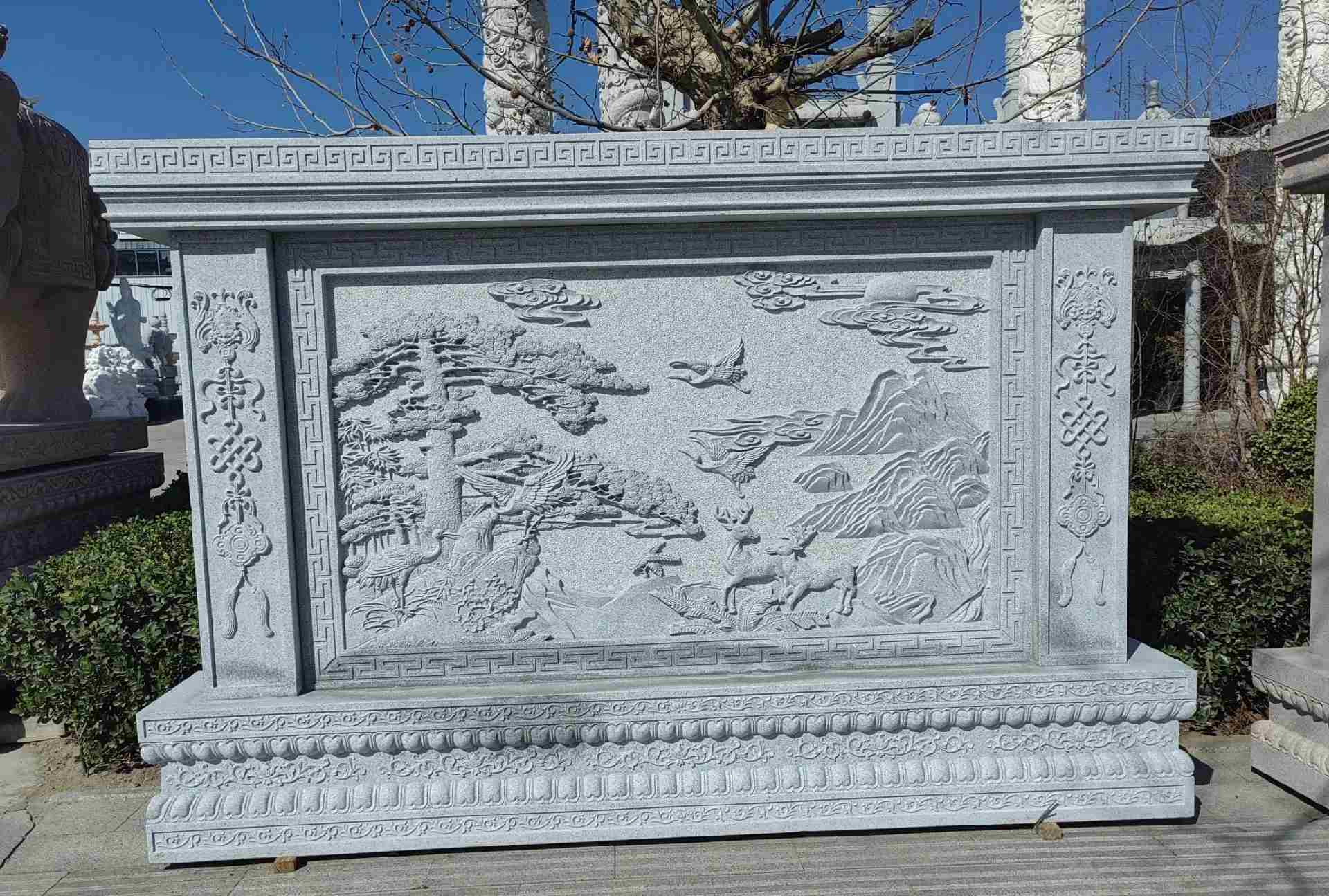 濮阳 芝麻白大型照壁，屏风，影壁