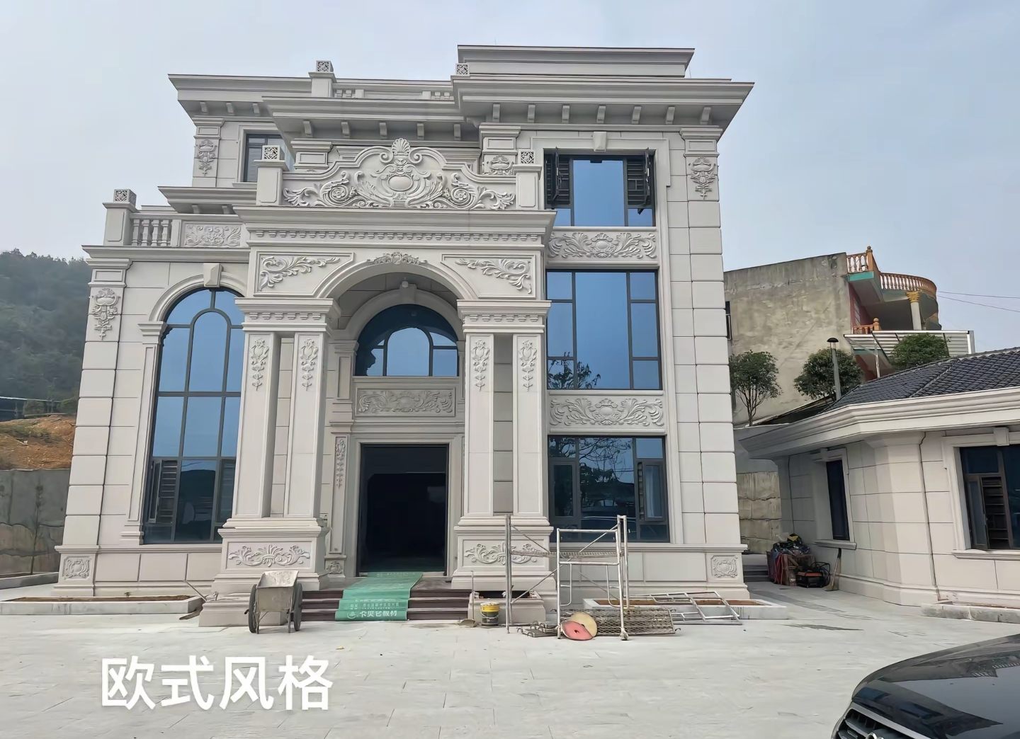 濮阳 白麻花岗岩别墅外墙干挂