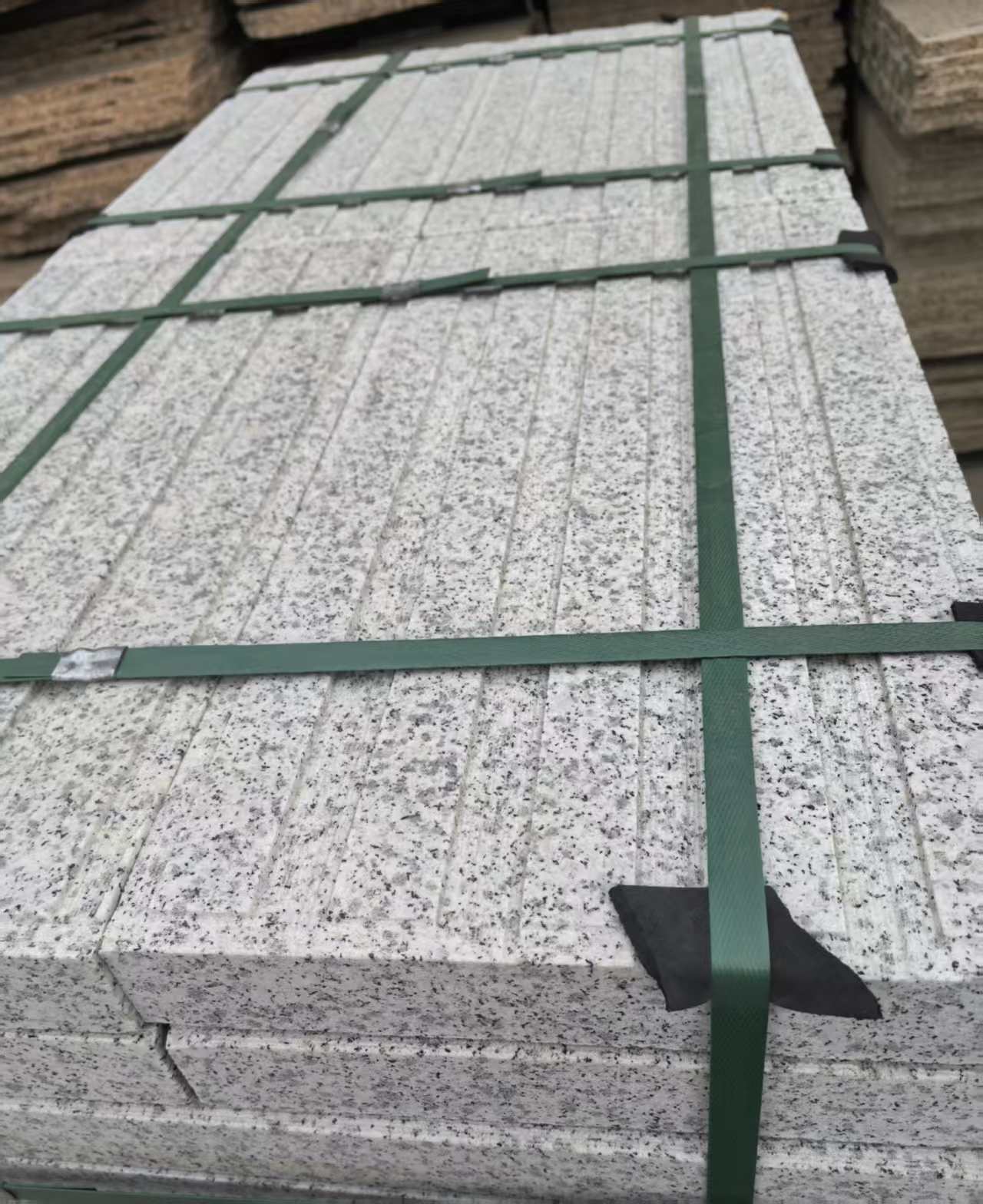 濮阳 白麻花岗岩直行盲道石，盲条，地铺石