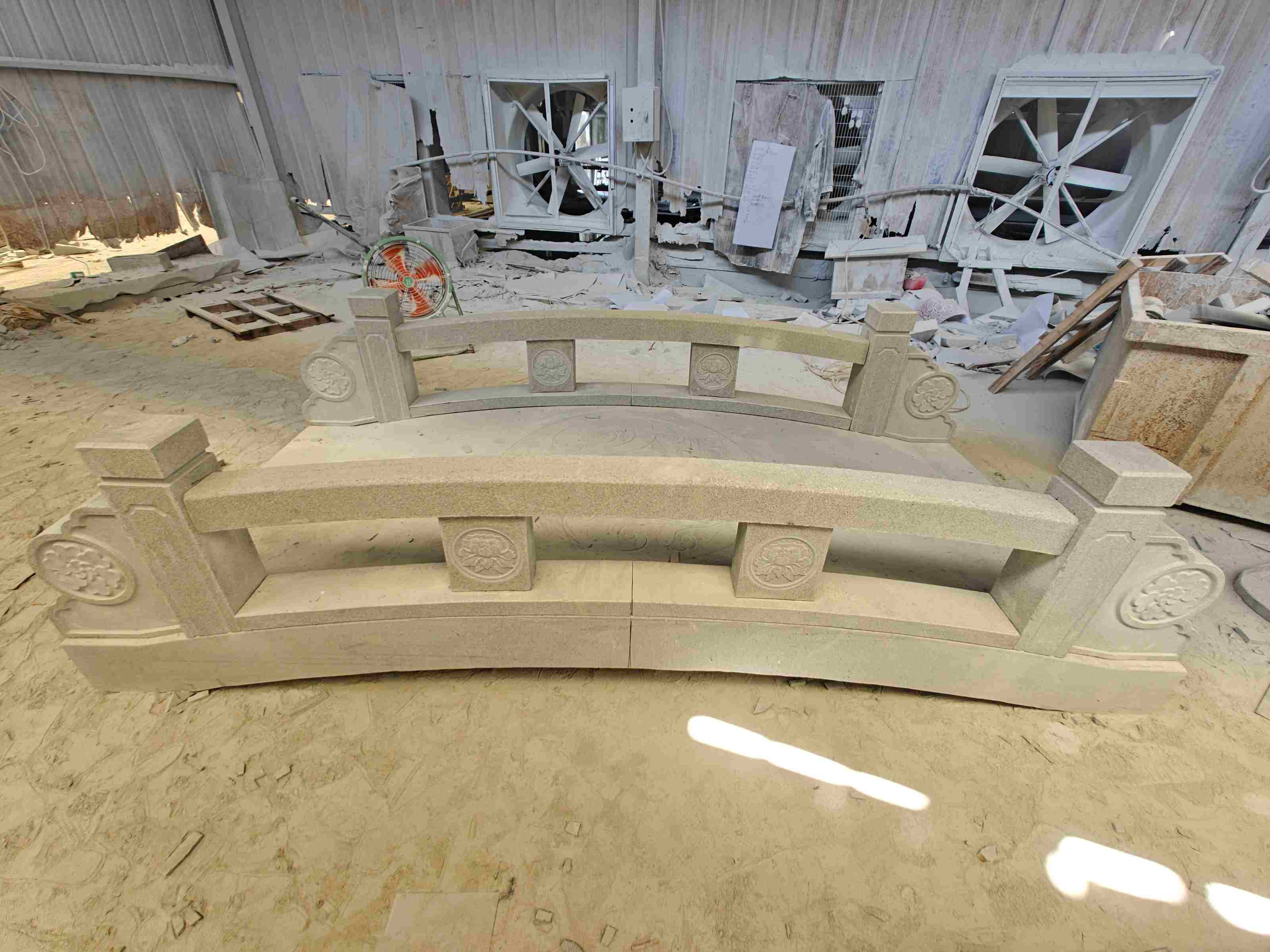 濮阳 芝麻灰花岗岩异形加工-拱桥，石桥