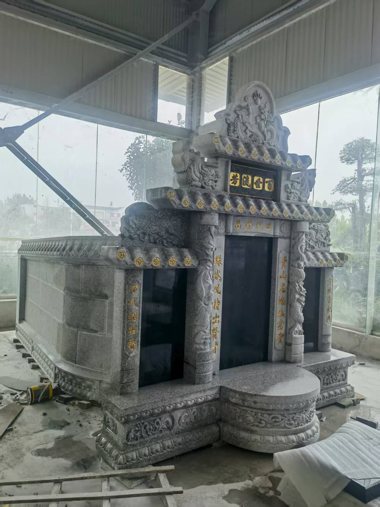 濮阳 芝麻白墓碑效果展示图