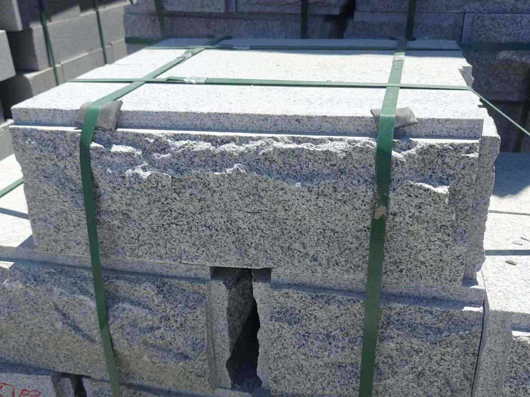 濮阳 芝麻白花岗岩自然面成品